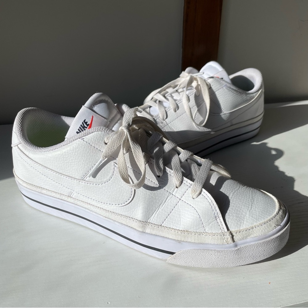 Nike Blazers All White Sneakers Low Top Sz 10.5